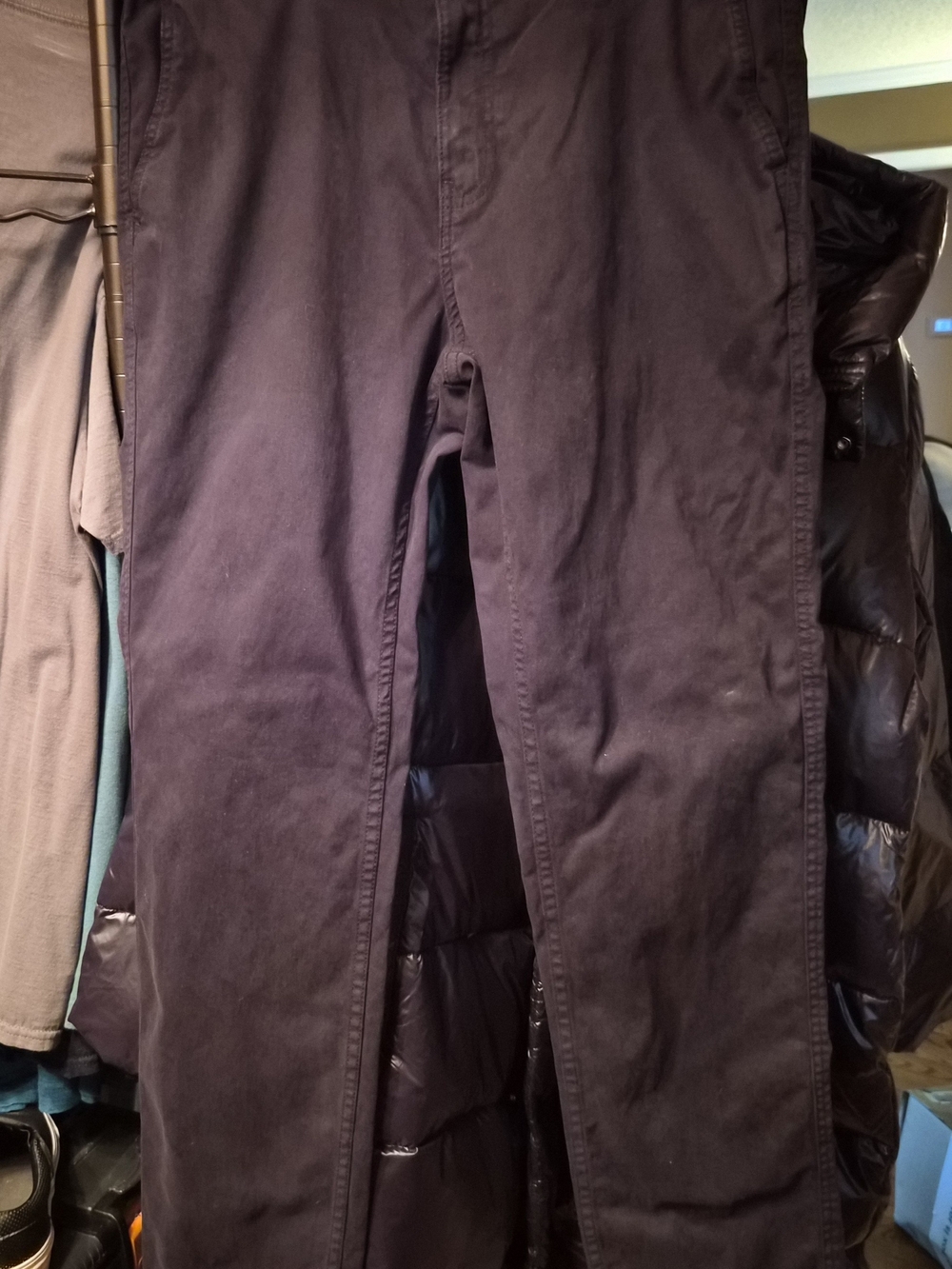 George Brand Men's Size 34x32 Black Chinos